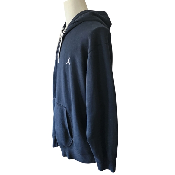 Jordan Black Zip-Up Signature Logo Sweatshirt - XXL - Picture 3 of 7
